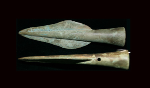 Bronze Age Socketed Spear Point, Urnfield Culture c. 1000-800 BC Bronze Age Socketed Spear Point, Urnfield Culture c. 1000-800 BC