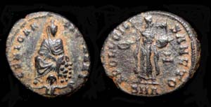 Anonymous Issue Tyche, River God and Apollo; Antioch Mint Anonymous Issue Tyche, River God and Apollo; Antioch Mint